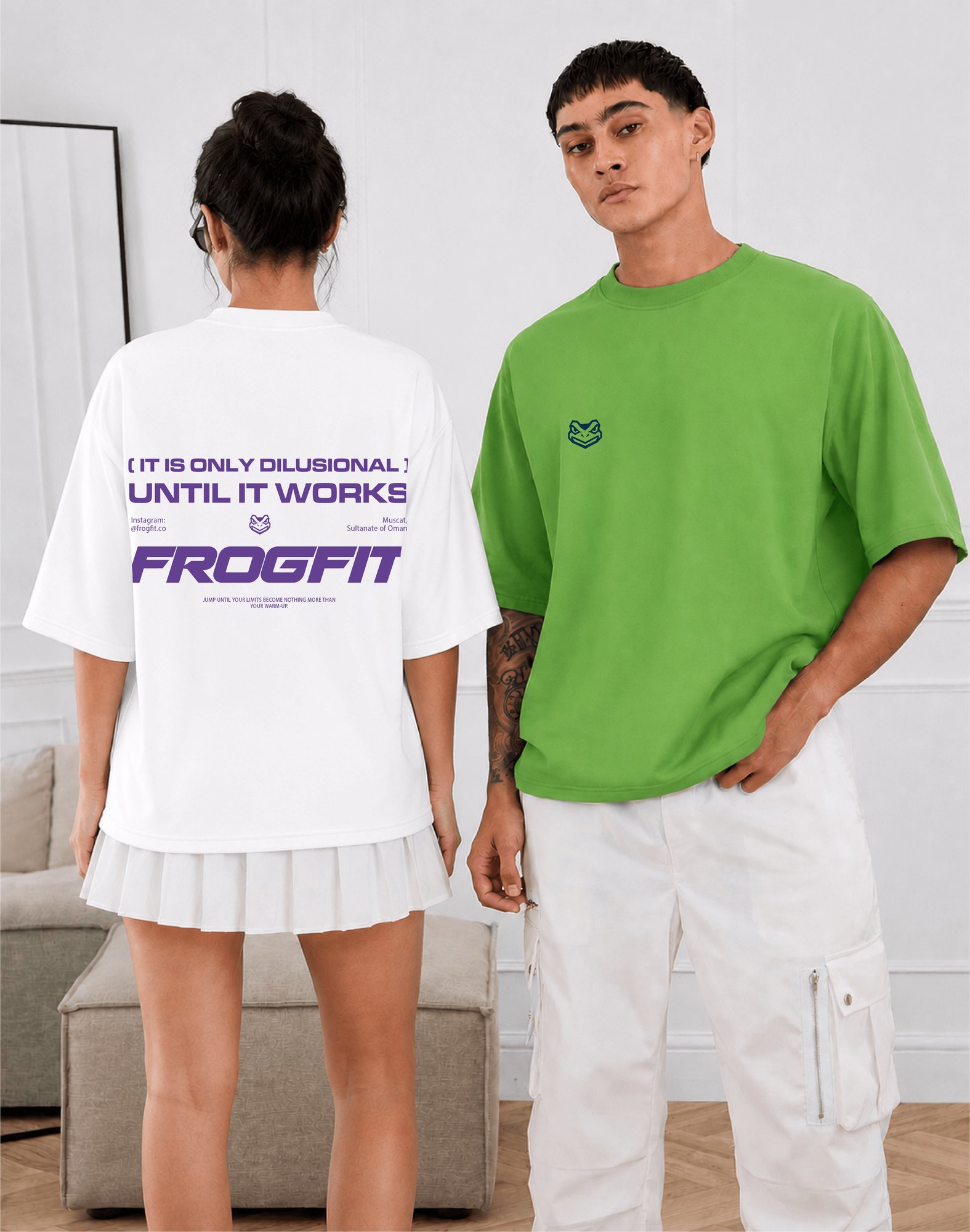 FROGFIT oversized tees